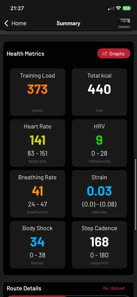 Frontier X3 run tracking