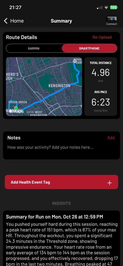 Frontier X3 run tracking