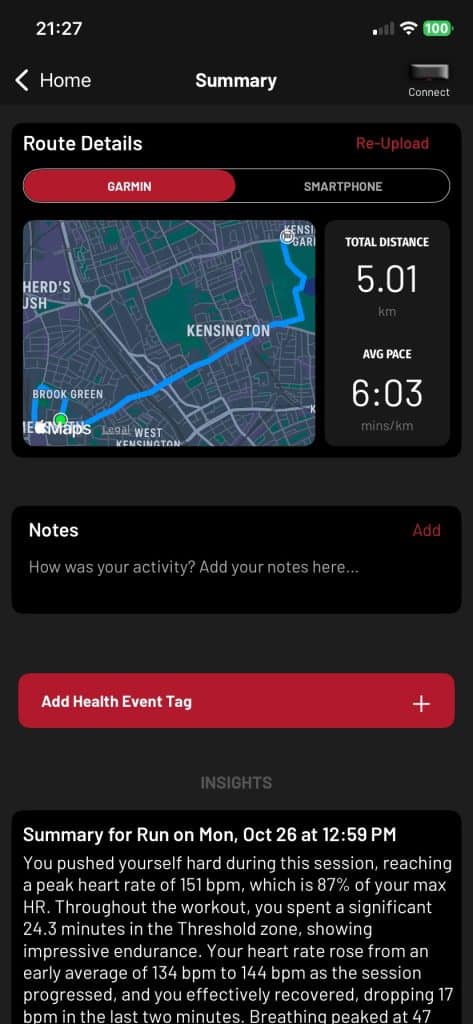 Frontier X3 run tracking