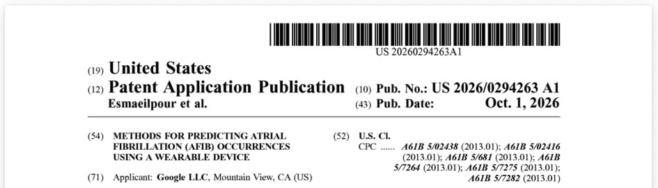 Google Afib patent