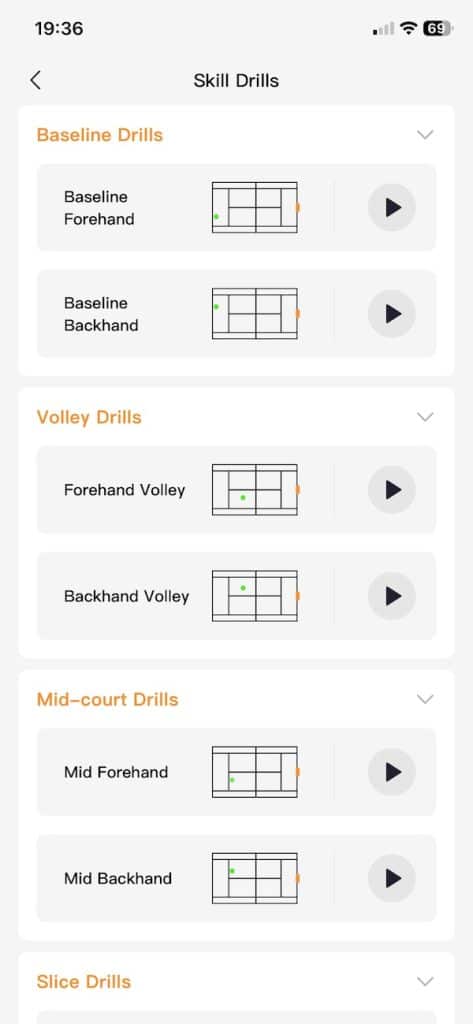 Lumistar Tero training modes