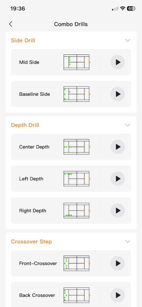 Lumistar Tero training modes