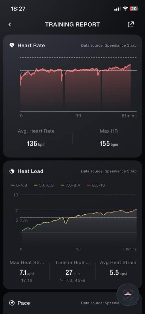 Speediance strap run tracking